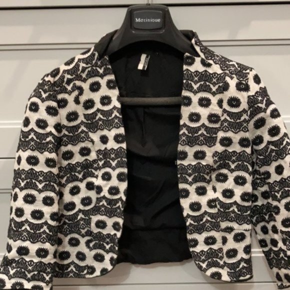 Topshop Embroidered Jacquard Bolero Jacket 10 - Picture 10 of 12